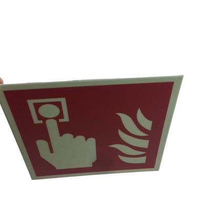 100g Call Point Photoluminescent Fire Signs Glow In The Dark ISO9001 Certificate