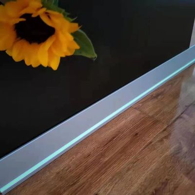 Ultra Thin Baseboard Luminous Egress Path Markings Anti Slip Stair Nosing Yellow ODM